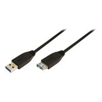Produktbild för LogiLink - USB-förlängningskabel - USB typ A till USB typ A - 3 m
