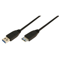 Produktbild för LogiLink - USB-förlängningskabel - USB typ A till USB typ A - 3 m