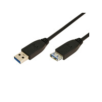 Produktbild för LogiLink - USB-förlängningskabel - USB typ A till USB typ A - 3 m