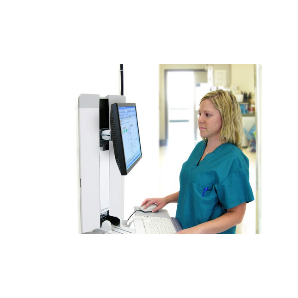 Produktbild för Ergotron StyleView monteringssats - för LCD-skärm/tangentbord/mus - patientrum - vit