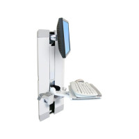Produktbild för Ergotron StyleView monteringssats - för LCD-skärm/tangentbord/mus - patientrum - vit