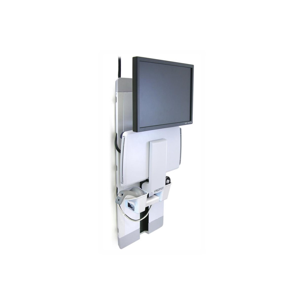 Produktbild för Ergotron StyleView monteringssats - för LCD-skärm/tangentbord/mus - patientrum - vit