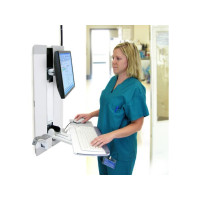 Produktbild för Ergotron StyleView monteringssats - för LCD-skärm/tangentbord/mus - patientrum - vit