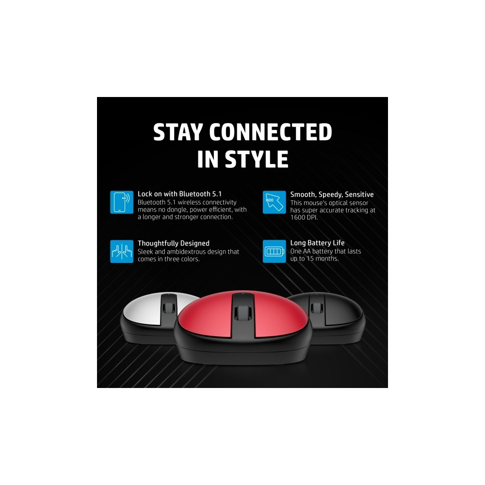 Produktbild för HP 240 - mus - Bluetooth 5.1 - gagatsvart