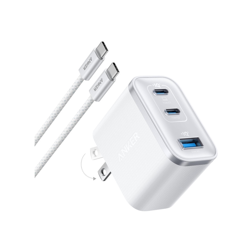 Produktbild för Anker Nano strömadapter - 2 x USB-C, USB - 70 Wh