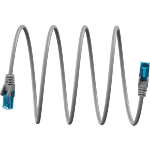 Goobay CAT 6A patchkabel U/UTP, grå, 5 m