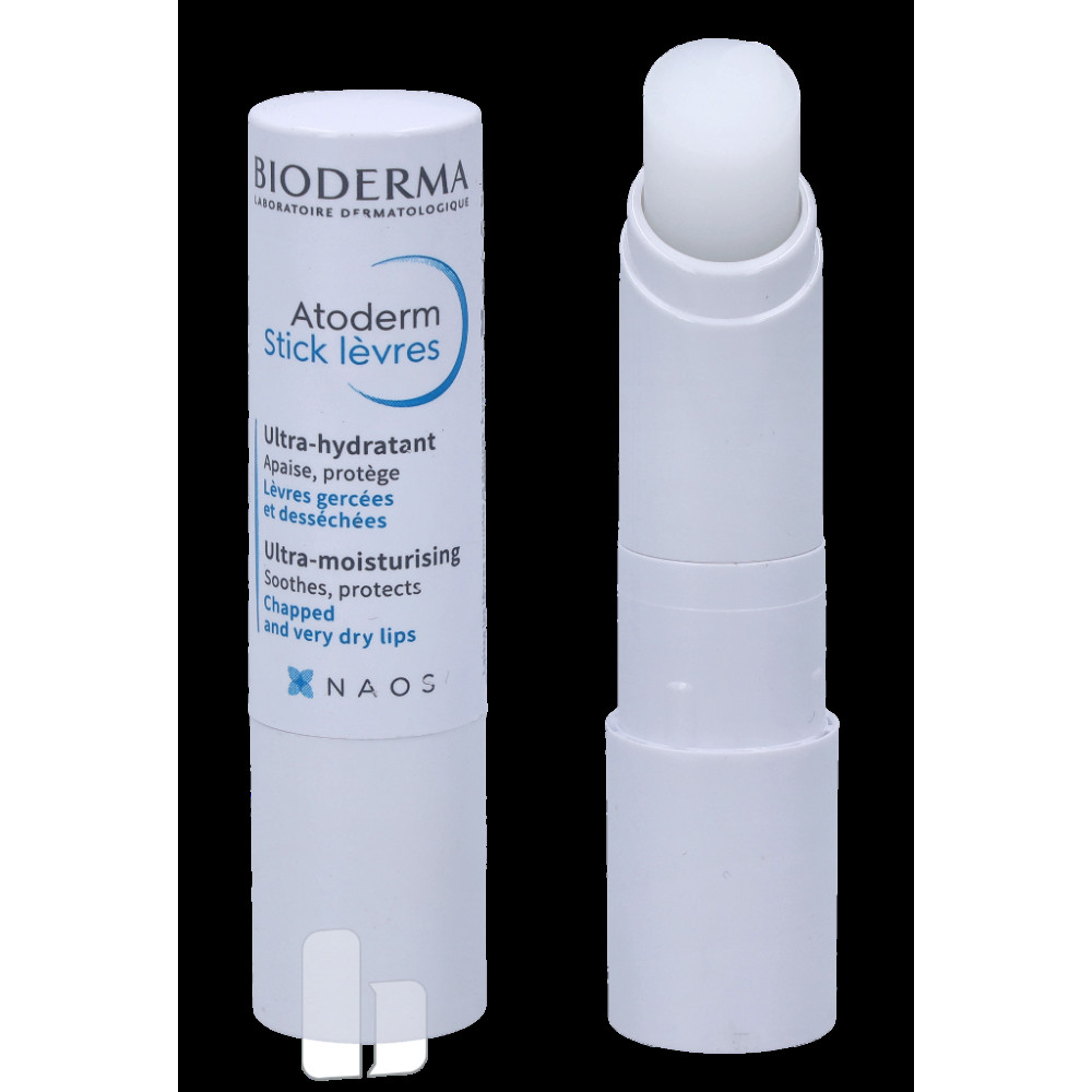 Produktbild för Bioderma Atoderm Ultra-Moisturising Lips Stick 4 gram Dam