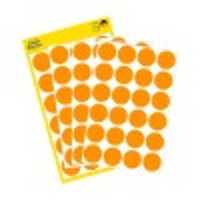 Produktbild för Färgkodningsprick AVERY Ø18mm oran 96/fp