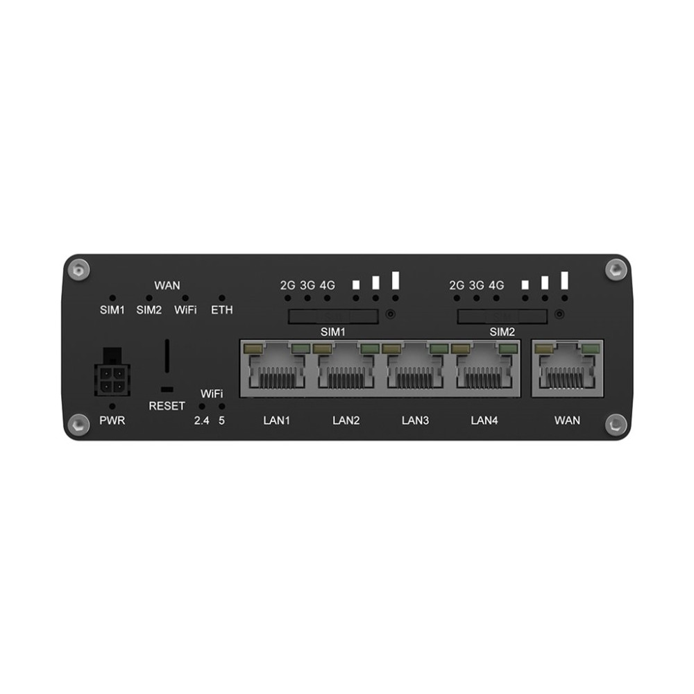 Produktbild för Teltonika RUTC42 - trådlös router - WWAN - Wi-Fi 6 - 3G, 4G, 2G - DIN-skenmonterbar, väggmonterbar, bordsmonterbar
