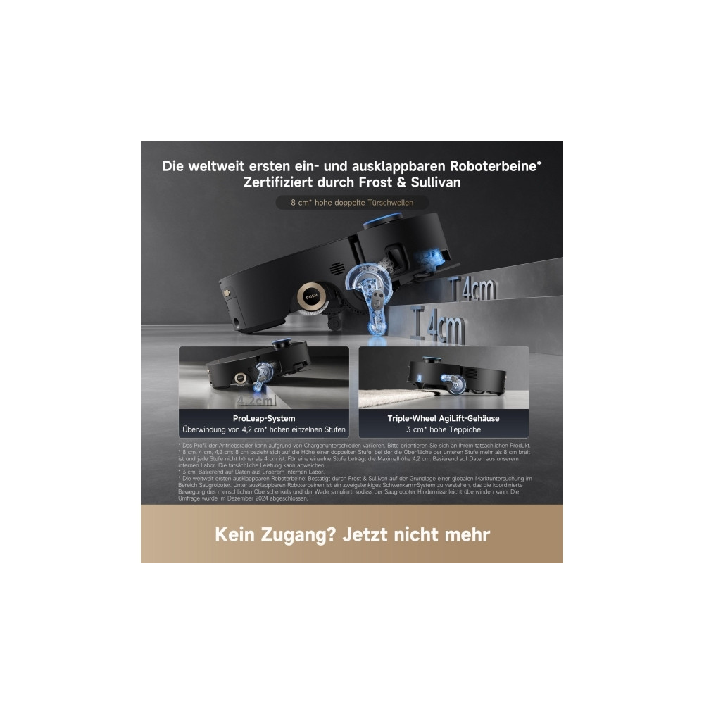 Produktbild för Dreame Aqua10 Ultra Roller Complete, Kombinationsspis, Svart...