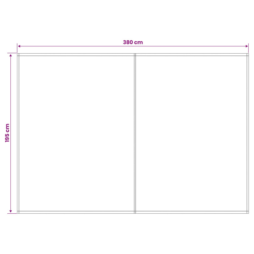 Produktbild för Markisväv Antracit 400 x 200 cm Polyester