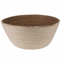 Produktbild för Kruka med handtag Vit Ø 32 x 32 cm 100% Sjögräs