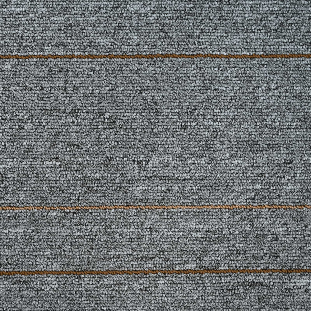 Produktbild för Mattan platta Ljusgrå med ränder 50 x 50 cm 20 pcs