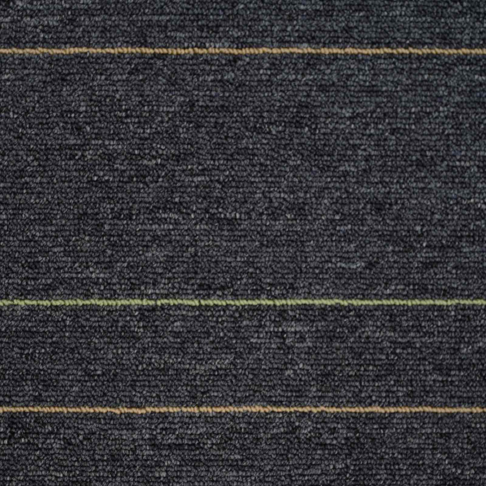 Produktbild för Mattan platta Mörkgrå med ränder 50 x 50 cm 4 pcs