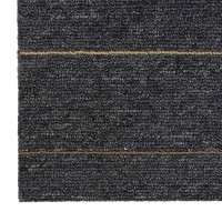 Produktbild för Mattan platta Mörkgrå med ränder 50 x 50 cm 36 pcs