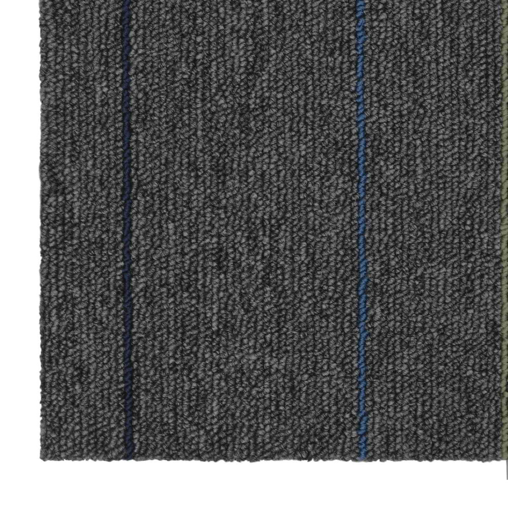 Produktbild för Mattan platta Medium Grå med Rand 50 x 50 cm 4 pcs