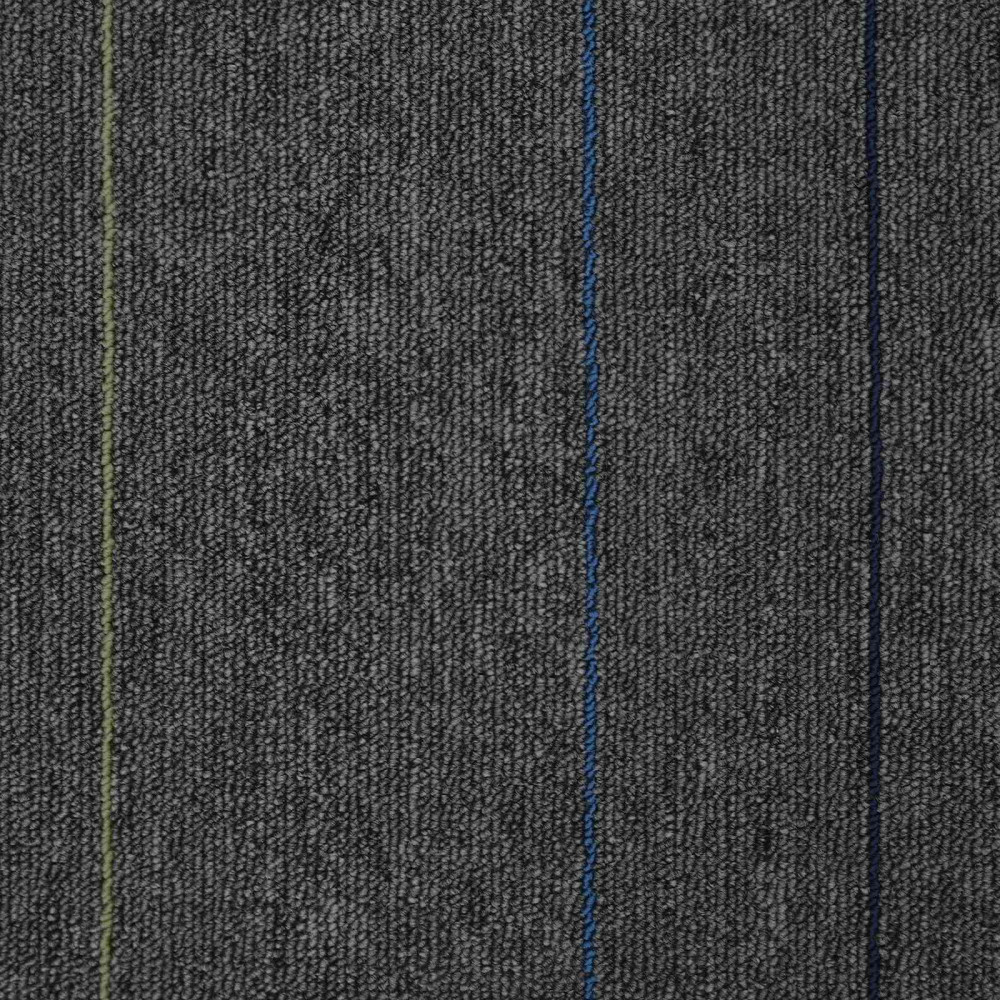 Produktbild för Mattan platta Medium Grå med Rand 50 x 50 cm 4 pcs
