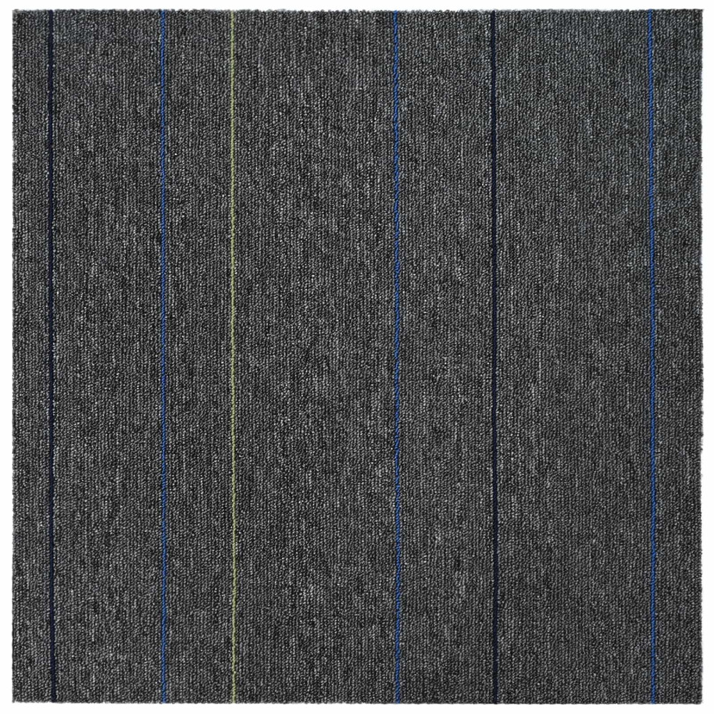 Produktbild för Mattan platta Medium Grå med Rand 50 x 50 cm 20 pcs