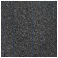 Produktbild för Mattan platta Medium Grå med Rand 50 x 50 cm 20 pcs