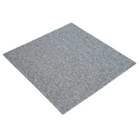 Produktbild för Mattan platta Ljusgrå 50 x 50 cm 20 pcs PP och Bitumen