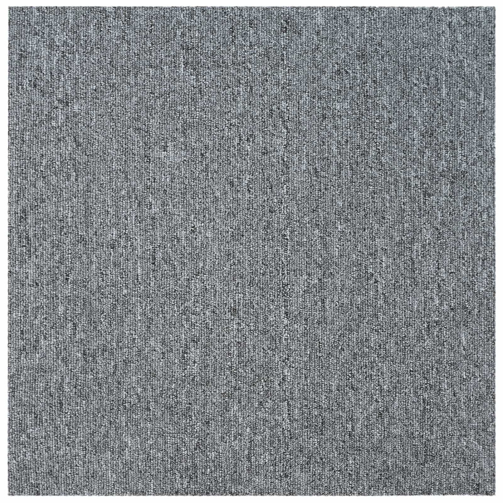 Produktbild för Mattan platta Ljusgrå 50 x 50 cm 36 pcs PP och Bitumen