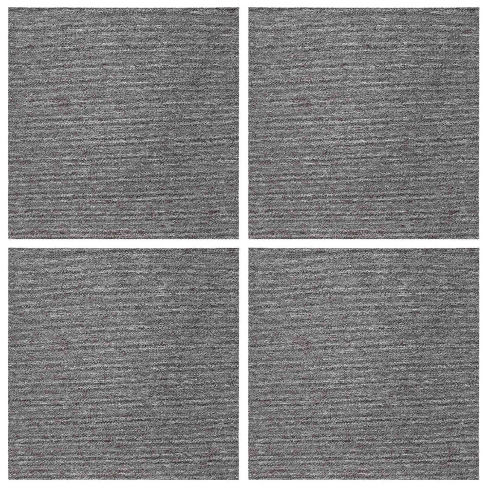 Produktbild för Mattan platta Brun 50 x 50 cm 4 pcs PP och Bitumen