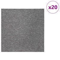 Produktbild för Mattan platta Brun 50 x 50 cm 20 pcs PP och Bitumen