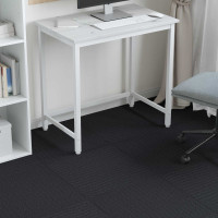 Produktbild för Mattan platta Mörkgrå 50 x 50 cm 4 pcs PP och Bitumen