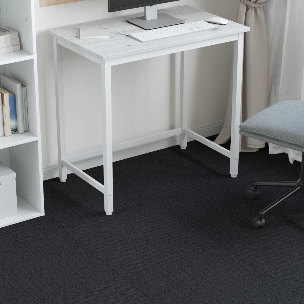 Produktbild för Mattan platta Mörkgrå 50 x 50 cm 20 pcs PP och Bitumen