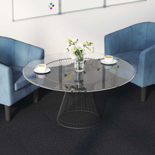 vidaXL Mattan platta Mörkgrå 50 x 50 cm 36 pcs PP och Bitumen