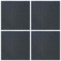 Produktbild för Mattan platta Blå Grå 50 x 50 cm 4 pcs PP och Bitumen