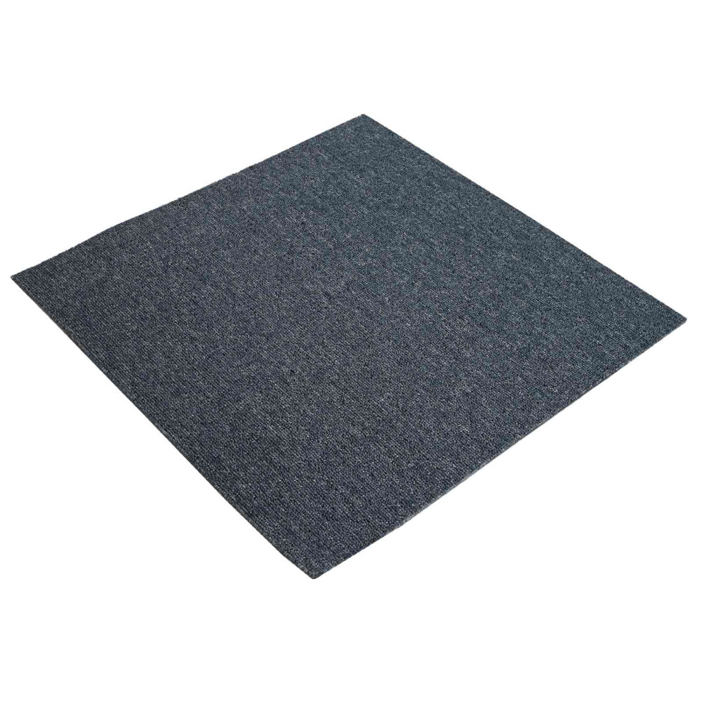 Produktbild för Mattan platta Blå Grå 50 x 50 cm 36 pcs PP och Bitumen