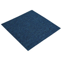 Produktbild för Mattan platta Blå 50 x 50 cm 20 pcs PP och Bitumen