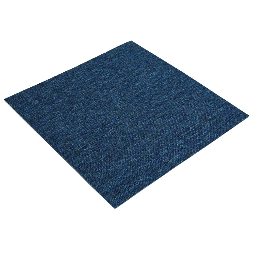 Produktbild för Mattan platta Blå 50 x 50 cm 36 pcs PP och Bitumen