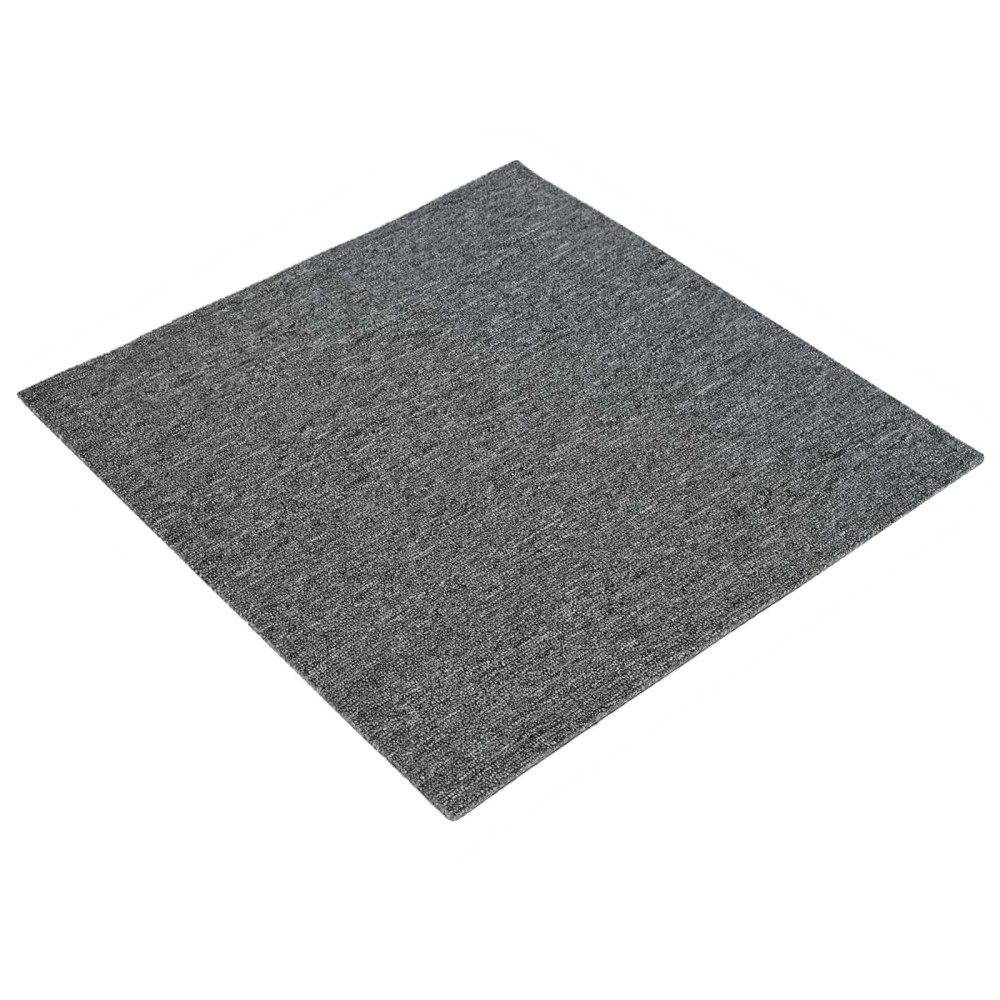 Produktbild för Mattan platta Mellan Grå 50 x 50 cm 4 pcs PP och Bitumen