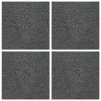 Produktbild för Mattan platta Mellan Grå 50 x 50 cm 4 pcs PP och Bitumen