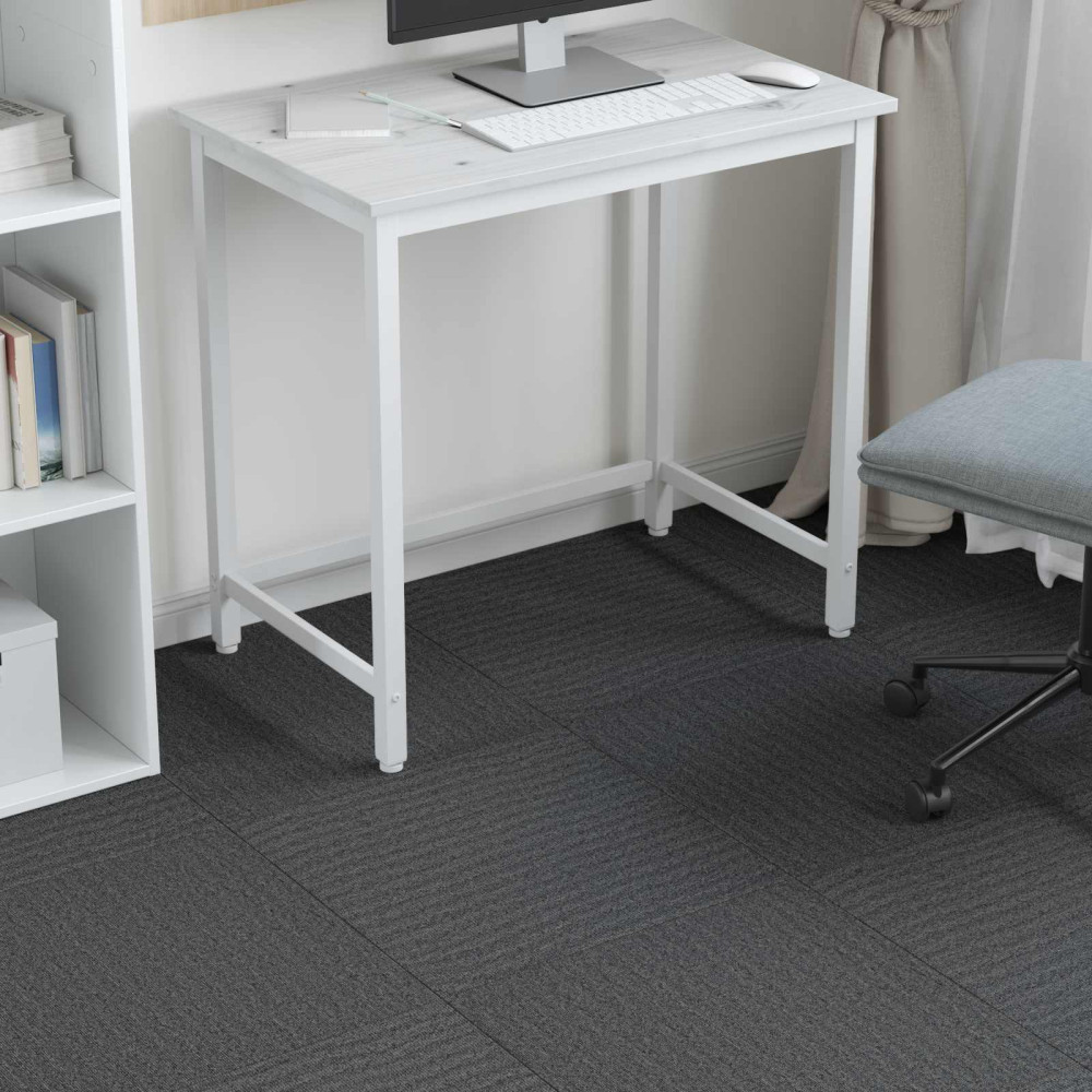 Produktbild för Mattan platta Mellan Grå 50 x 50 cm 20 pcs PP och Bitumen