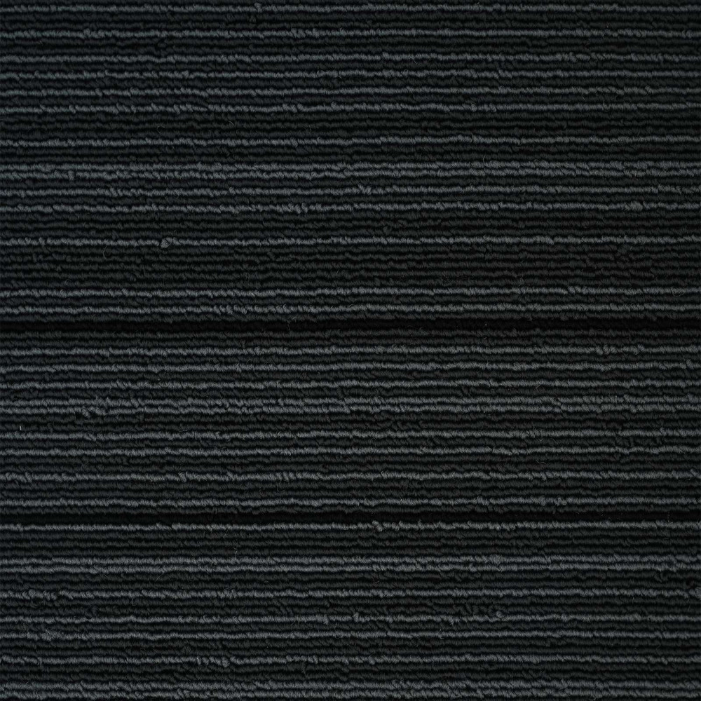 Produktbild för Mattan platta Randig Ljusgrå 50 x 50 cm 36 pcs PP och Bitumen