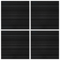 Produktbild för Mattan platta Randig Mörkgrå 50 x 50 cm 4 pcs PP och Bitumen