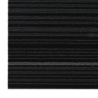 Produktbild för Mattan platta Randig Mörkgrå 50 x 50 cm 20 pcs PP och Bitumen