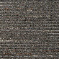 Produktbild för Mattan platta Randig Mörkbrun 50 x 50 cm 36 pcs PP och Bitumen