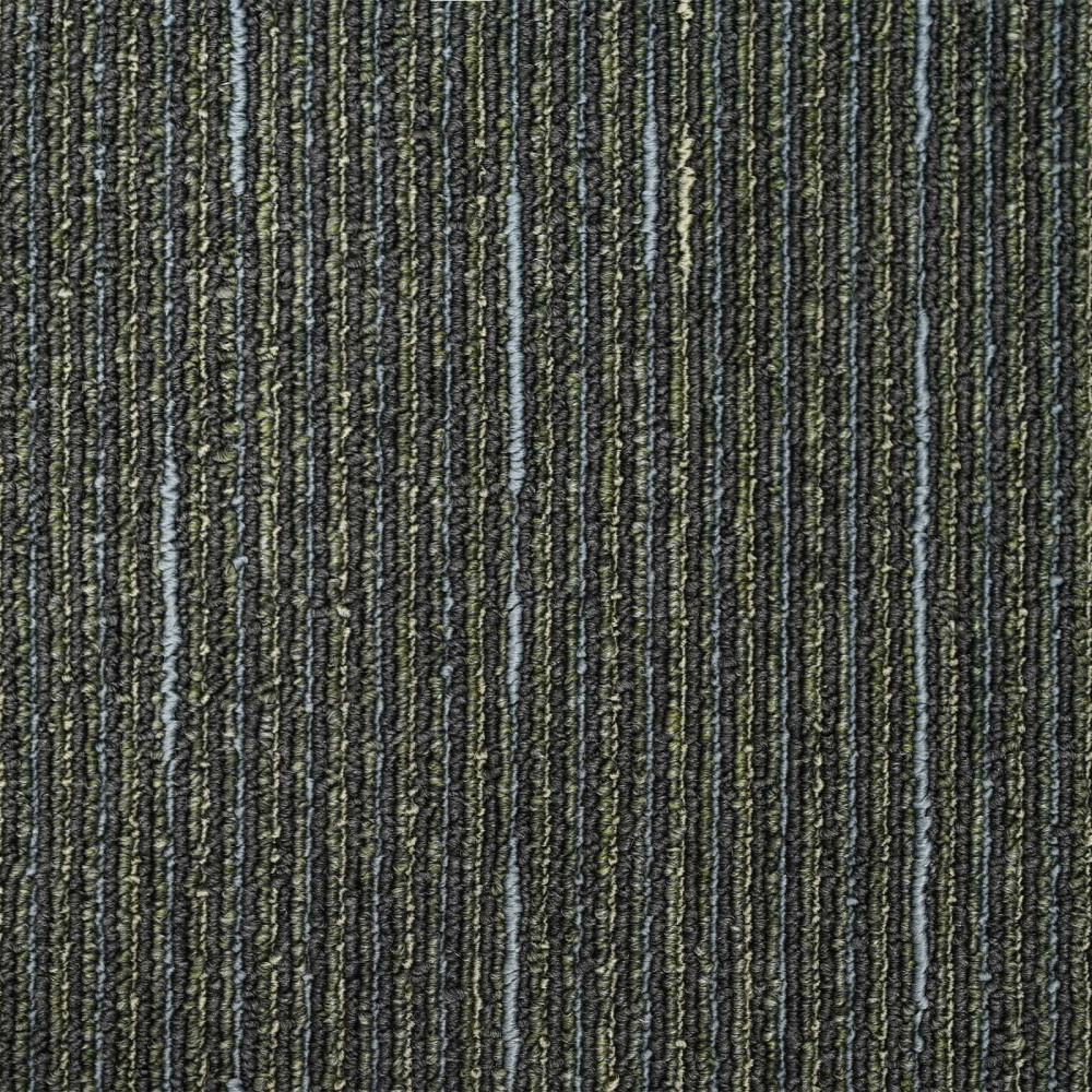Produktbild för Mattan platta Randig Ljusgrön 50 x 50 cm 4 pcs PP och Bitumen