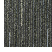 Produktbild för Mattan platta Randig Ljusgrön 50 x 50 cm 36 pcs PP och Bitumen