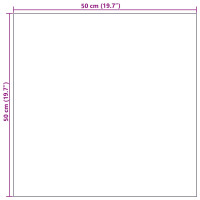 Produktbild för Mattan platta Randig Blå 50 x 50 cm 20 pcs PP och Bitumen