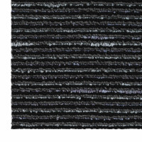 Produktbild för Mattan platta Randig Svart 50 x 50 cm 4 pcs PP och Bitumen