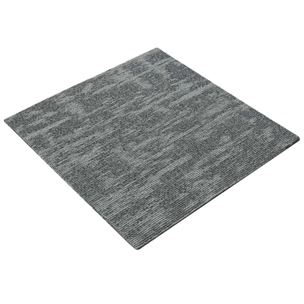 Produktbild för Mattan platta Stengrå 50 x 50 cm 36 pcs PP och Bitumen