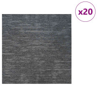 Produktbild för Mattan platta Himmel Grå 50 x 50 cm 20 pcs PP och Bitumen