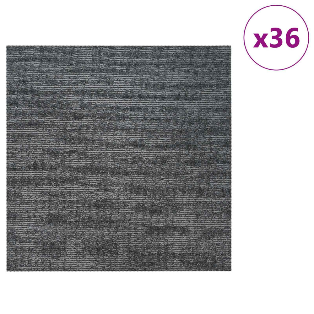 Produktbild för Mattan platta Himmel Grå 50 x 50 cm 36 pcs PP och Bitumen