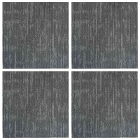 Produktbild för Mattan platta Betonggrå 50 x 50 cm 4 pcs PP och Bitumen