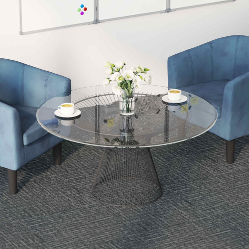 vidaXL Mattan platta Betonggrå 50 x 50 cm 36 pcs PP och Bitumen